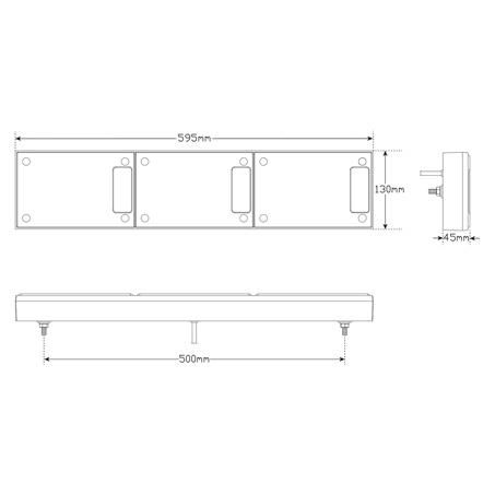 LED Autolamps Jumbo Stop/Tail/Indicator Lamp Assembly