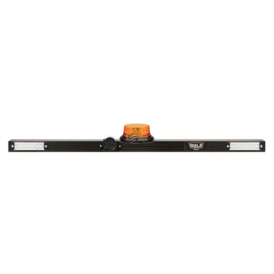 Hulk Mine Bar 1275mm W/ Amber LED Beacon, 97db Alarm and x2 LED Combo Lamps