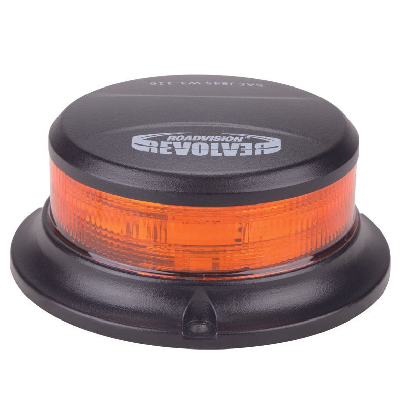 LED Amber Beacon Micro Revolver Fixed Mount