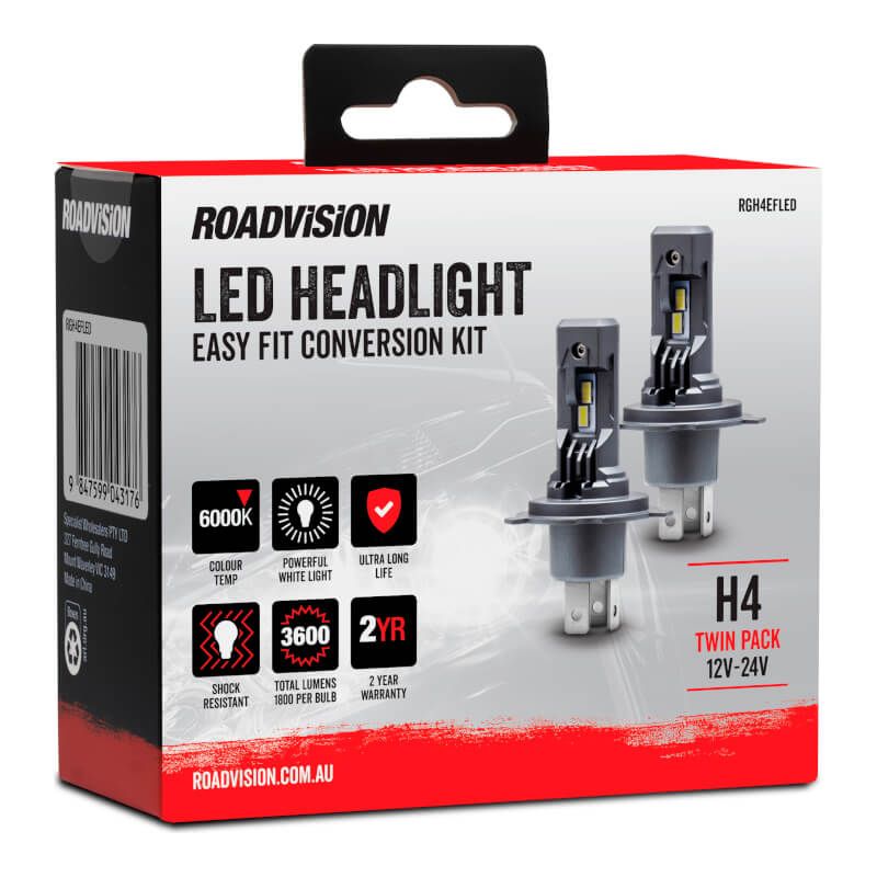 H4 LED Easy Fit Headlight Globe Kit